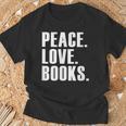Peace Love Read Books Book Lover n Girls Reading Teacher T-Shirt Gifts for Old Men Peace Love Read Books Book Lover n Girls Reading Teacher T-Shirt Gifts for Old Men