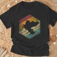 Pegasus Horse Unicorn Books Magic Reading Retro Fantasy T-Shirt Gifts for Old Men