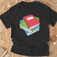 Pile Of Books Stack Of Books Costume T-Shirt Gifts for Old Men Pile Of Books Stack Of Books Costume T-Shirt Gifts for Old Men