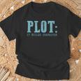 Plot It Builds Character Book Reading Literary Pun T-Shirt Gifts for Old Men