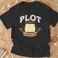 Plot It Builds Character Book Reading T-Shirt Gifts for Old Men