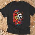 Pow Goal Comic Book Pop Art Brick Wall Smash Soccer T-Shirt Gifts for Old Men
