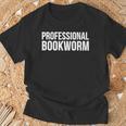 Professional Bookworm Book Reader T-Shirt Gifts for Old Men
