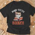 Purr-Fectly Bookish Cats And Books T-Shirt Gifts for Old Men Purr-Fectly Bookish Cats And Books T-Shirt Gifts for Old Men