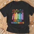 Rainbow Big Fan Of Human Rights Floral Book Social Justice T-Shirt Gifts for Old Men Rainbow Big Fan Of Human Rights Floral Book Social Justice T-Shirt Gifts for Old Men