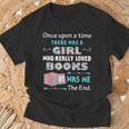 There Was A Girl Who Loved Books Book Lover Daughter Girls T-Shirt Gifts for Old Men There Was A Girl Who Loved Books Book Lover Daughter Girls T-Shirt Gifts for Old Men