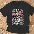 Read Banned Books Gain Forbidden Knowledge Book Enthusiasts T-Shirt Gifts for Old Men Read Banned Books Gain Forbidden Knowledge Book Enthusiasts T-Shirt Gifts for Old Men