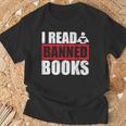 I Read Banned Books Readers Reading Sarcastic T-Shirt Gifts for Old Men I Read Banned Books Readers Reading Sarcastic T-Shirt Gifts for Old Men