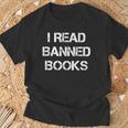 I Read Banned Books T-Shirt Gifts for Old Men