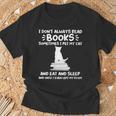 I Read Books & Pet My Cat Books & Cats T-Shirt Gifts for Old Men I Read Books & Pet My Cat Books & Cats T-Shirt Gifts for Old Men