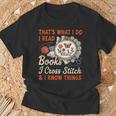 Read Books I Cross Stitch Sewing Stitcher Quilt Cross Stitch T-Shirt Gifts for Old Men Read Books I Cross Stitch Sewing Stitcher Quilt Cross Stitch T-Shirt Gifts for Old Men