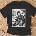 Read Books Fight Fascists Punk Girl T-Shirt Gifts for Old Men