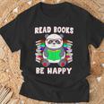Read Books Be Happy Panda Literacy Reading Teacher T-Shirt Gifts for Old Men Read Books Be Happy Panda Literacy Reading Teacher T-Shirt Gifts for Old Men