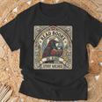 Read Books Be Kind Stay Weird Raven Tarot Reading Coffee T-Shirt Gifts for Old Men