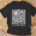 Read More Books Satan Book Leviathan Satanic Cross Devil T-Shirt Gifts for Old Men