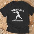 Read Books Throw Hooks Boxing Fighter Scholar T-Shirt Gifts for Old Men