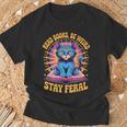 Read Books Be Weird Stay Feral Cat Groovy T-Shirt Gifts for Old Men Read Books Be Weird Stay Feral Cat Groovy T-Shirt Gifts for Old Men