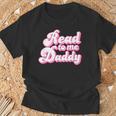 Read To Me Daddy Cute Book Lover T-Shirt Gifts for Old Men