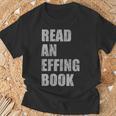 Read An Effing Book T-Shirt Gifts for Old Men