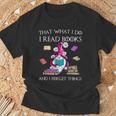 That What I Do I Read And I Forget Things Gnomes Read Book T-Shirt Gifts for Old Men That What I Do I Read And I Forget Things Gnomes Read Book T-Shirt Gifts for Old Men