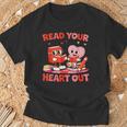 Read Your Heart Out Valentine Reading Book Girl Kid Teacher T-Shirt Gifts for Old Men Read Your Heart Out Valentine Reading Book Girl Kid Teacher T-Shirt Gifts for Old Men