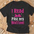 I Read Past My Bedtime Books Lover Bookworm Bookaholic T-Shirt Gifts for Old Men