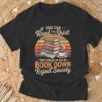 If You Can Read This Shirt Book Down T-Shirt Gifts for Old Men