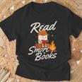 Read S'More Books Book Lover Reading Bookworm Reader T-Shirt Gifts for Old Men Read S'More Books Book Lover Reading Bookworm Reader T-Shirt Gifts for Old Men