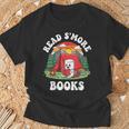 Read S'More Books Camping Marshmallow Outdoor Reading T-Shirt Gifts for Old Men