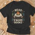 Read S'More Books Cute Campfire Reading Book Lovers T-Shirt Gifts for Old Men