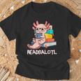 Readalotl a Kawaii Axolotl Reading a Book As Readsalotl T-Shirt Gifts for Old Men Readalotl a Kawaii Axolotl Reading a Book As Readsalotl T-Shirt Gifts for Old Men