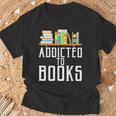 Reader & Library Apparel Addicted To Books Book Lover T-Shirt Gifts for Old Men Reader & Library Apparel Addicted To Books Book Lover T-Shirt Gifts for Old Men