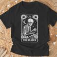 The Reader Tarot Card Book Lover Skeleton Reading Book T-Shirt Gifts for Old Men The Reader Tarot Card Book Lover Skeleton Reading Book T-Shirt Gifts for Old Men