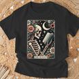 The Reader Tarot Card Skeleton Reading Book Bookworm Bookish T-Shirt Gifts for Old Men