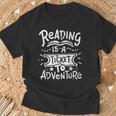 Reading Adventure Bookworm Book T-Shirt Gifts for Old Men
