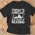 Reading Art For Men Women Bookworm Reading Book Lovers T-Shirt Gifts for Old Men