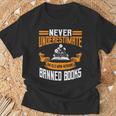 Reading Banned Books Old Man Saying Reader Book Bans Men T-Shirt Gifts for Old Men Reading Banned Books Old Man Saying Reader Book Bans Men T-Shirt Gifts for Old Men