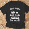 Reading Book Literature Library T-Shirt T-Shirt Gifts for Old Men