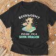 Reading Books Bookworm I Am a Book Dragon T-Shirt Gifts for Old Men Reading Books Bookworm I Am a Book Dragon T-Shirt Gifts for Old Men