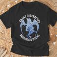Reading Dragon Easily Distracted By Books Lover Bookworm T-Shirt Gifts for Old Men Reading Dragon Easily Distracted By Books Lover Bookworm T-Shirt Gifts for Old Men