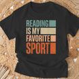Reading Is My Favorite Sport Reader Book Worm T-Shirt Gifts for Old Men Reading Is My Favorite Sport Reader Book Worm T-Shirt Gifts for Old Men