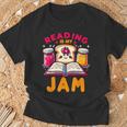 Reading Is My Jam Book Lover Kids Teacher T-Shirt Gifts for Old Men