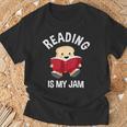 Reading Is My Jam Pun Book Lover & Reading T-Shirt Gifts for Old Men Reading Is My Jam Pun Book Lover & Reading T-Shirt Gifts for Old Men