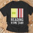 Reading Is My Jam Quote Teachers And Books Lovers For Men Women Kids T-Shirt Gifts for Old Men