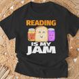 READING IS MY JAM Shirt I Love To Read Books T-Shirt Gifts for Old Men