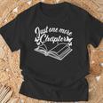 Reading Women Girls Book Lover Just One More Chapter T-Shirt Gifts for Old Men Reading Women Girls Book Lover Just One More Chapter T-Shirt Gifts for Old Men