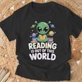Reading Is Out Of This World Space Book Lover Bookworm T-Shirt Gifts for Old Men
