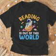 Reading Is Out Of This World Space Read Books Lover T-Shirt Gifts for Old Men