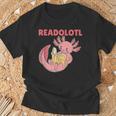 Readolotl An Axolotl That Read Many Books Axolotl T-Shirt Gifts for Old Men