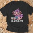 Readsolotl Cute Pink Kawaii Axolotl Reading Book Lover T-Shirt Gifts for Old Men Readsolotl Cute Pink Kawaii Axolotl Reading Book Lover T-Shirt Gifts for Old Men